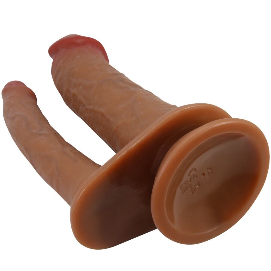 PRETTY LOVE - HULBERT DOUBLE REALISTIC DILDO WITH VIBRATION MULATO - Bild 6