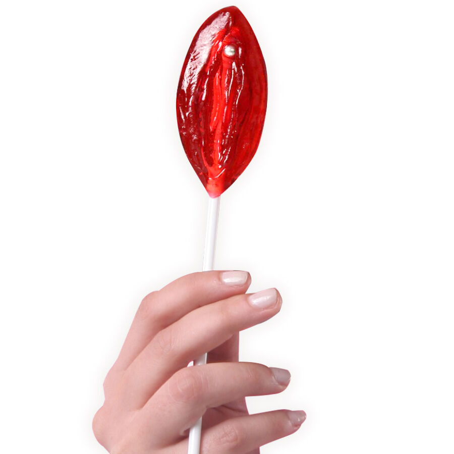 SECRETPLAY - DISPLAY ASSORTMENT VAGINA LOLLIPOPS STRAWBERRY 40 UNITS - Bild 2