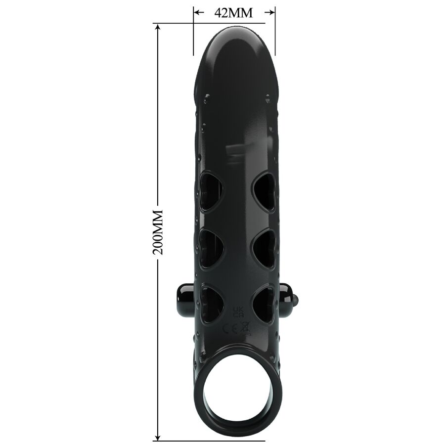 ROMANCE - VIBRATING PENIS SLEEVE BLACK - Bild 2