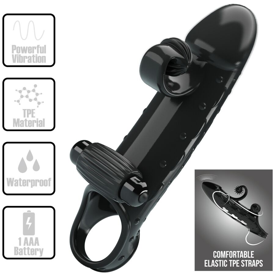 ROMANCE - VIBRATING PENIS SLEEVE BLACK - Bild 8