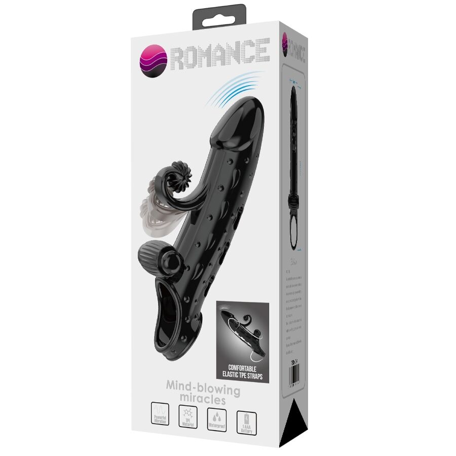 ROMANCE - VIBRATING PENIS SLEEVE BLACK - Bild 3