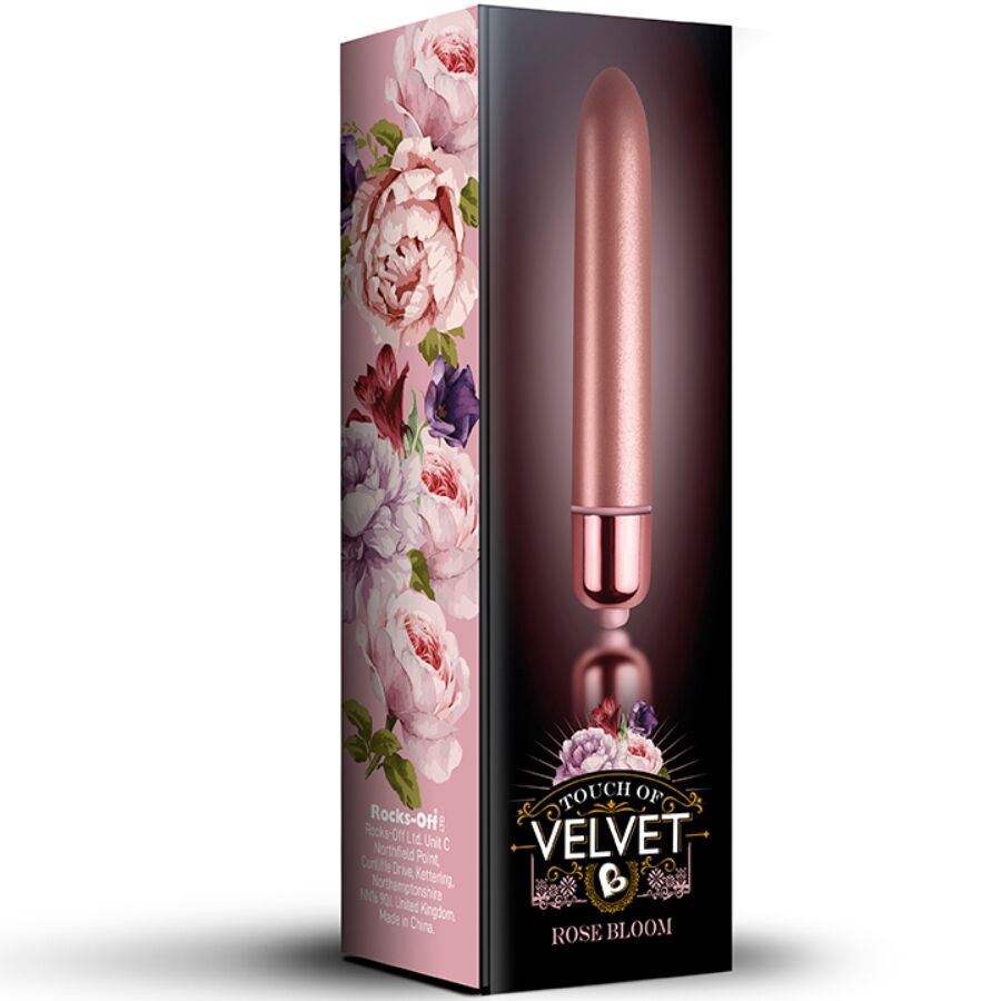 Alternative view of ROCKS-OFF - VIBRATING BULLET TOUCH OF VELVET ROSE BLOOM 10 SPEEDS