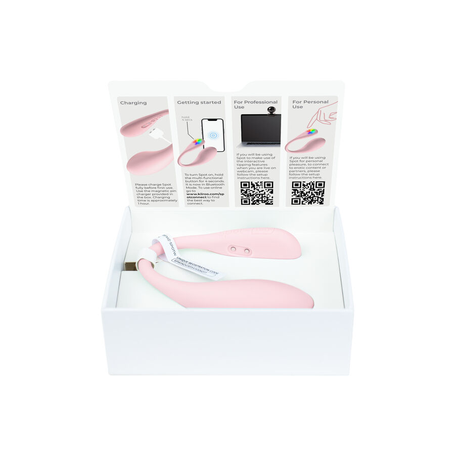 KIIROO - SPOT KISS ME U-SHAPED VIBRATOR PINK - Bild 3