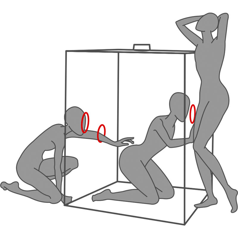 SECRET DOME - KINK CLUB CABIN SCANDALE BLACK & RED - Bild 8