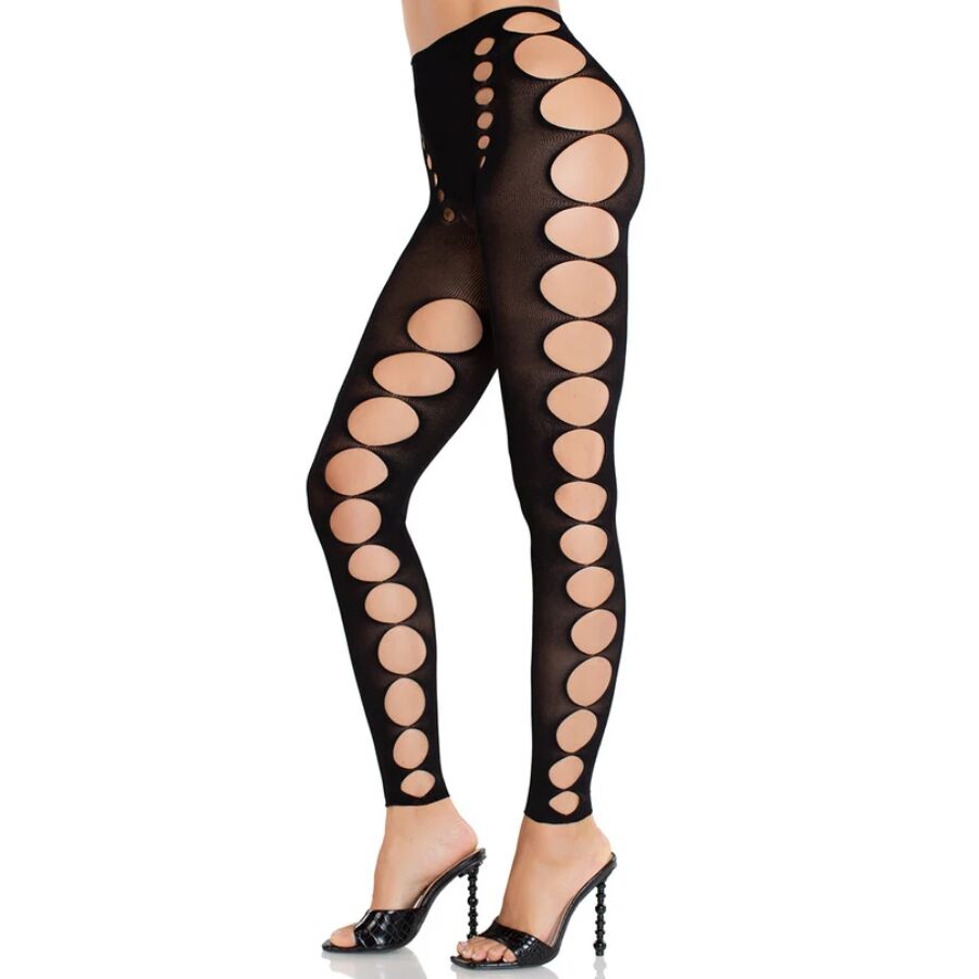 LEG AVENUE - STRAPLESS SEAMLESS OPAQUE STOCKINGS BLACK - Bild 3