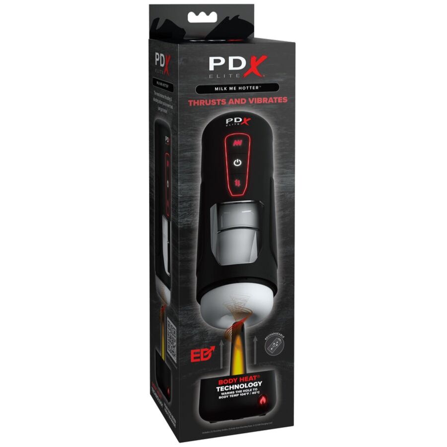 Alternative view of PDX ELITE - MILK ME HOTTER AUTOMATIC MASTURBATOR WITH THRUSTING AND HEAT EFFECT VIBRATION
