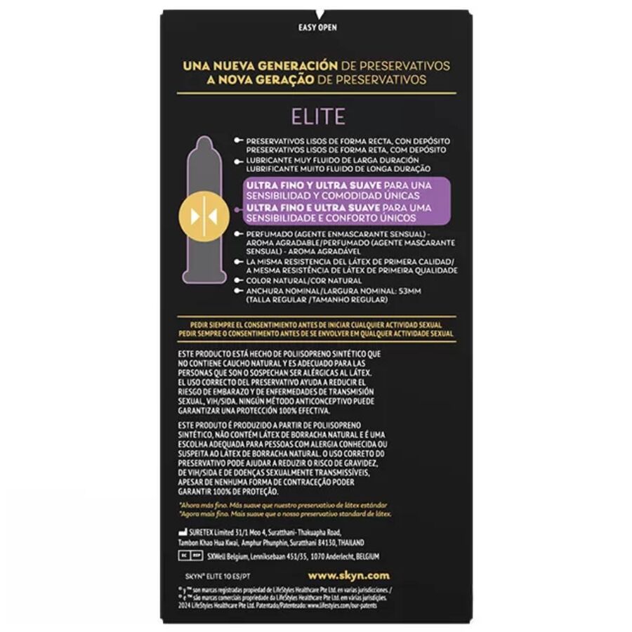 SKYN - ELITE ULTRA-THIN CONDOMS 10 UNITS - Bild 3