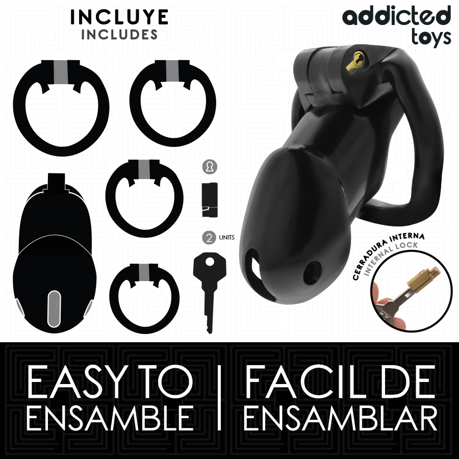 ADDICTED TOYS LOCKED - MINDNIGHT CELL PENIS CAGE SIZE L - Bild 6