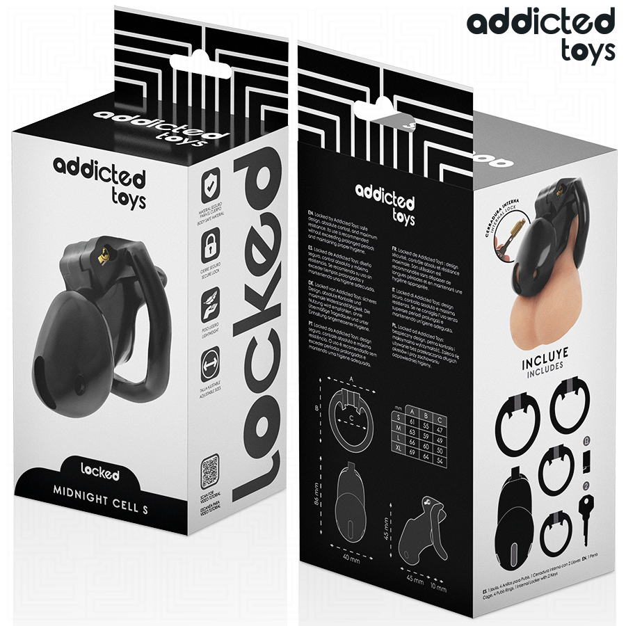 ADDICTED TOYS LOCKED - MINDNIGHT CELL PENIS CAGE SIZE S - Bild 6