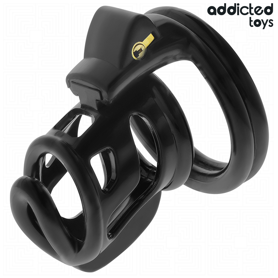 ADDICTED TOYS LOCKED - GILDEN CAGE SILICONE PENIS CAGE 8.5 CM - Bild 4