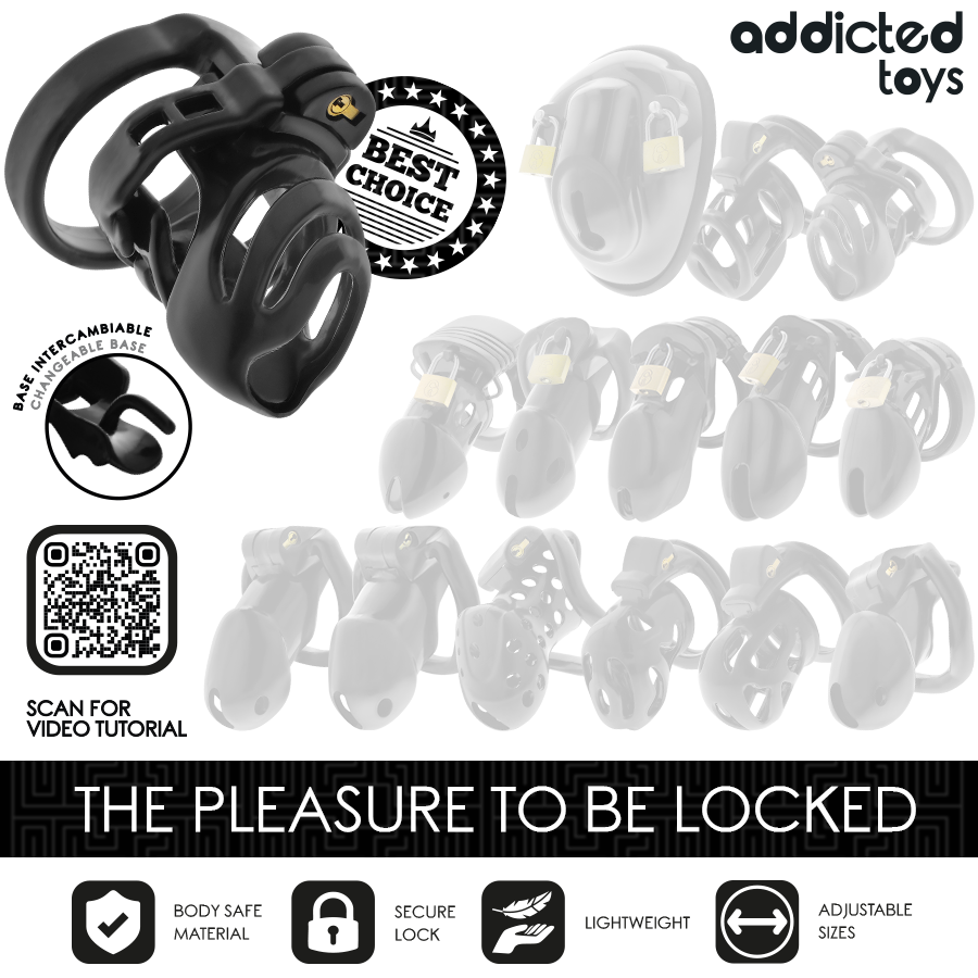ADDICTED TOYS LOCKED - ETERNAL LOCK PENIS CAGE 9 CM - Bild 4