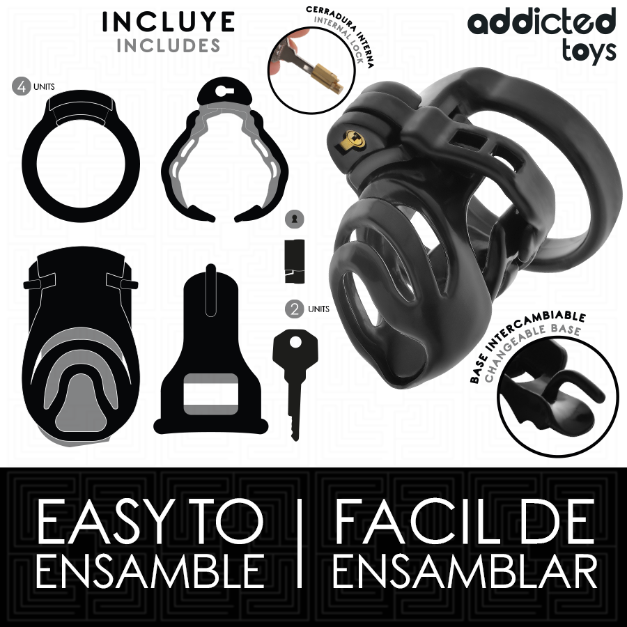 ADDICTED TOYS LOCKED - ETERNAL LOCK PENIS CAGE 9 CM - Bild 7