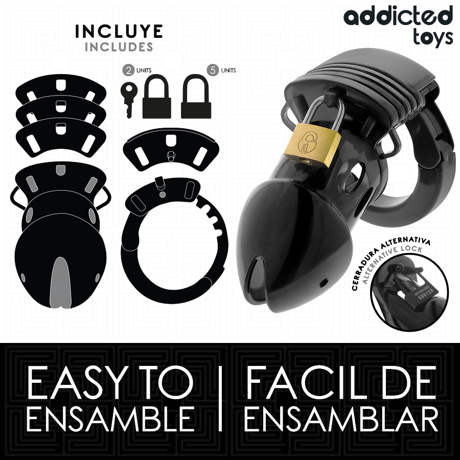 ADDICTED TOYS LOCKED - CHASTITY DEPTHS PENIS CAGE 7.5 CM - Bild 3