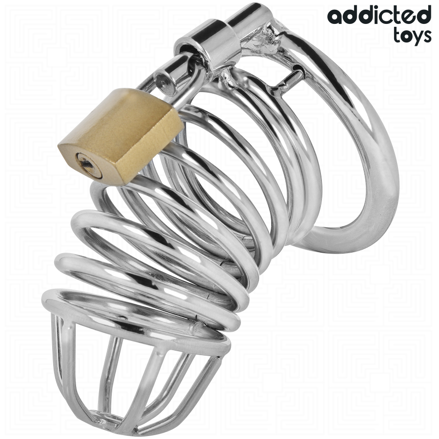 ADDICTED TOYS LOCKED - IRON CELL METAL PENIS CAGE 4 CM SIZE S - Bild 4