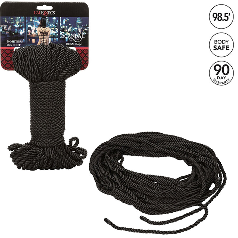 Alternative view of CALEXOTICS - SCANDAL BLACK BDSM ROPE 30 M