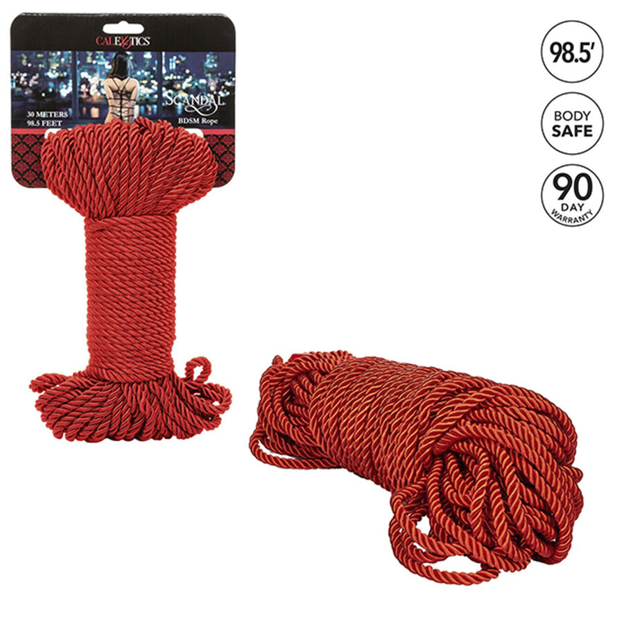 Alternative view of CALEXOTICS - SCANDAL RED BDSM ROPE 30 M