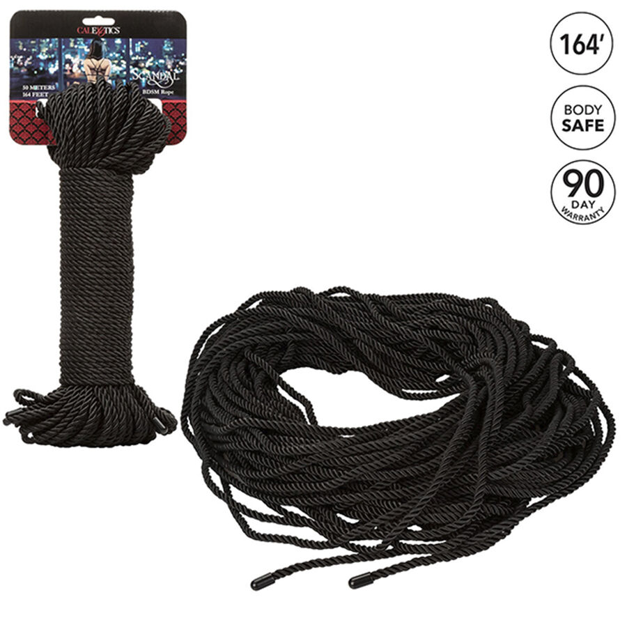 Alternative view of CALEXOTICS - SCANDAL BLACK BDSM ROPE 50 M