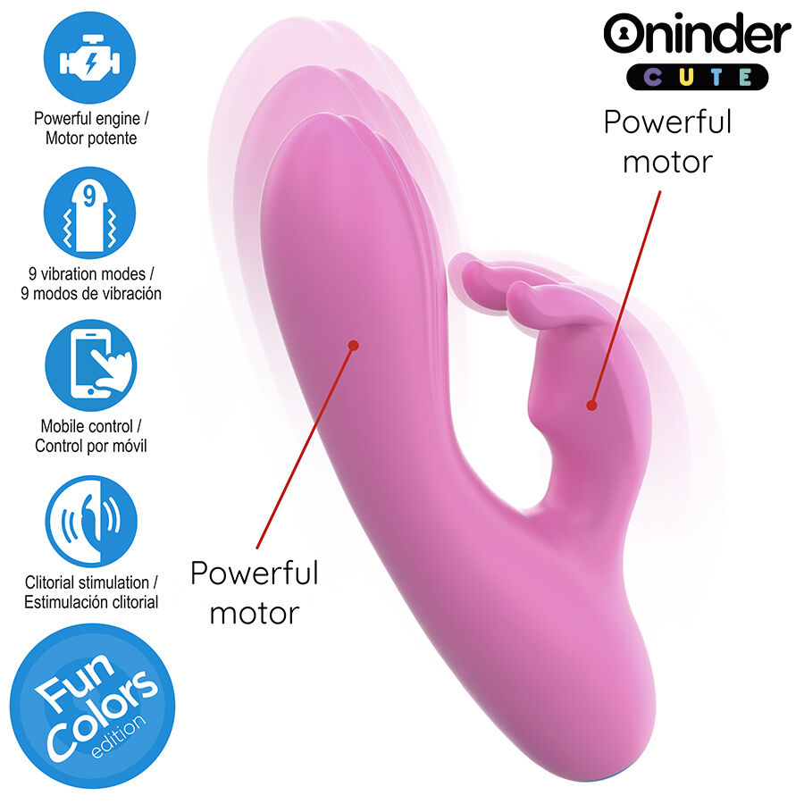 ONINDER CUTE - LOVE BUNNY VIBRATOR G-SPOT CLITORIS - FREE WORLDWIDE APP - Bild 4