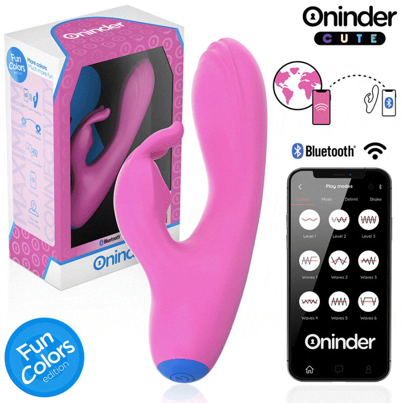 ONINDER CUTE - LOVE BUNNY VIBRATOR G-SPOT CLITORIS - FREE WORLDWIDE APP - Bild 7
