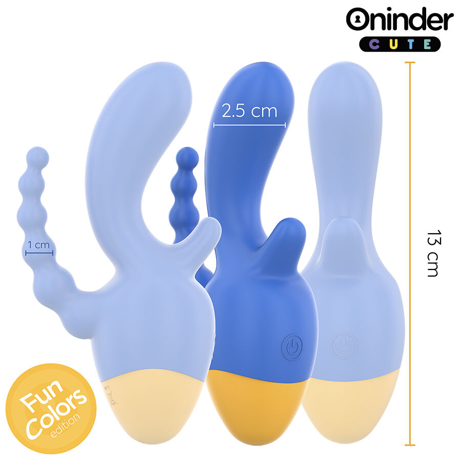 ONINDER CUTE - LOVE 3 SOME TRIPLE VIBRATOR - FREE WORLDWIDE APP - Bild 3
