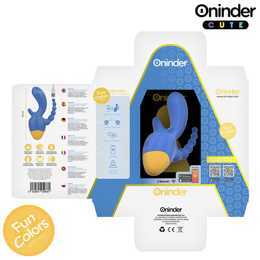 ONINDER CUTE - LOVE 3 SOME TRIPLE VIBRATOR - FREE WORLDWIDE APP - Bild 7