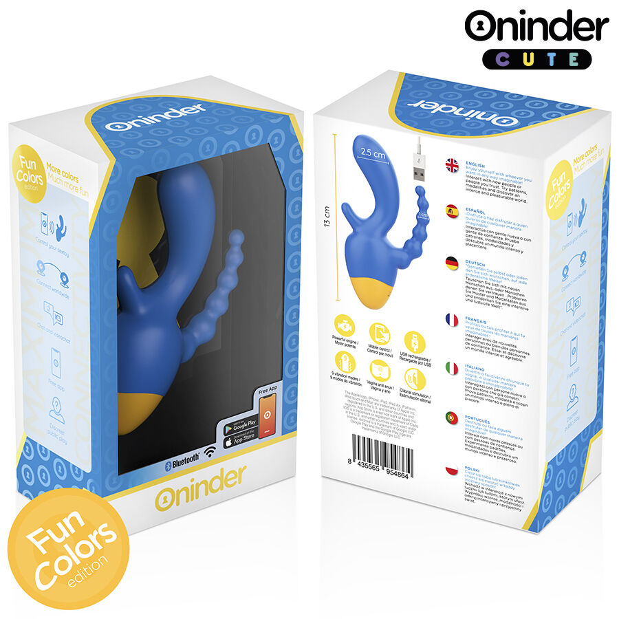ONINDER CUTE - LOVE 3 SOME TRIPLE VIBRATOR - FREE WORLDWIDE APP - Bild 8