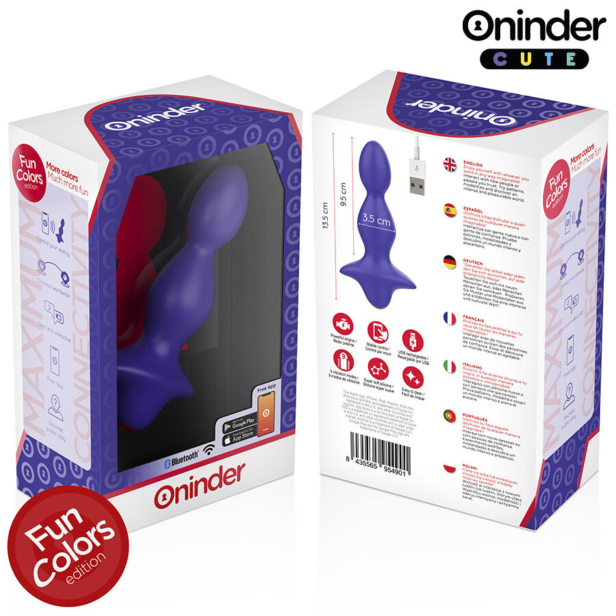ONINDER CUTE - LOVE BUTT VIBRATING ANAL PLUG DILATOR - FREE WORLDWIDE APP - Bild 7