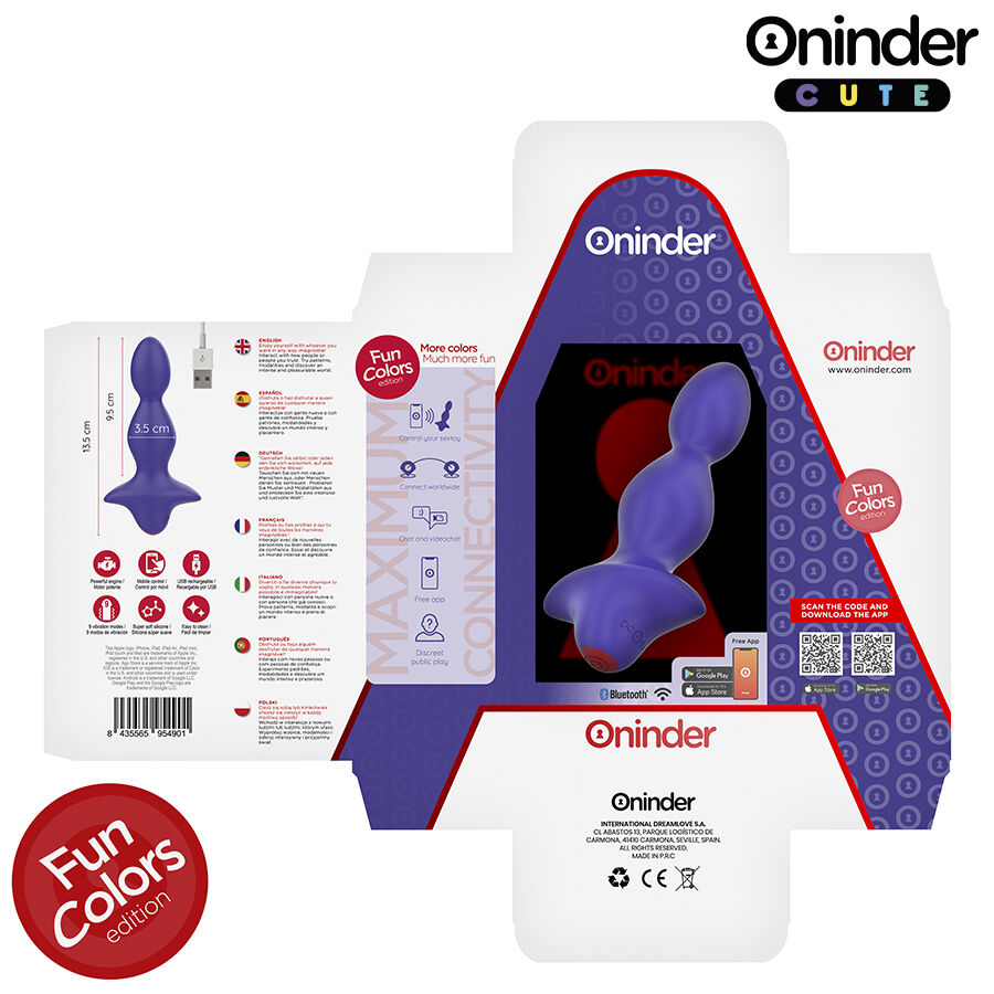 ONINDER CUTE - LOVE BUTT VIBRATING ANAL PLUG DILATOR - FREE WORLDWIDE APP - Bild 6
