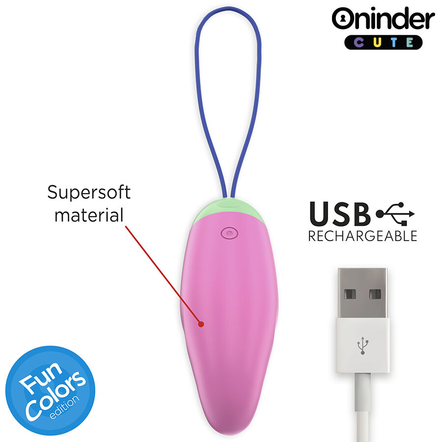 ONINDER CUTE - LOVE PLEASURE 360° VIBRATING-ROTATING SILICONE EGG - FREE GLOBAL APP - Bild 6