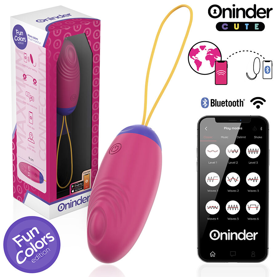 ONINDER CUTE - LOVE PLEASURE VIBRO-WAVE TAPPING SILICONE EGG - FREE GLOBAL APP - Bild 4