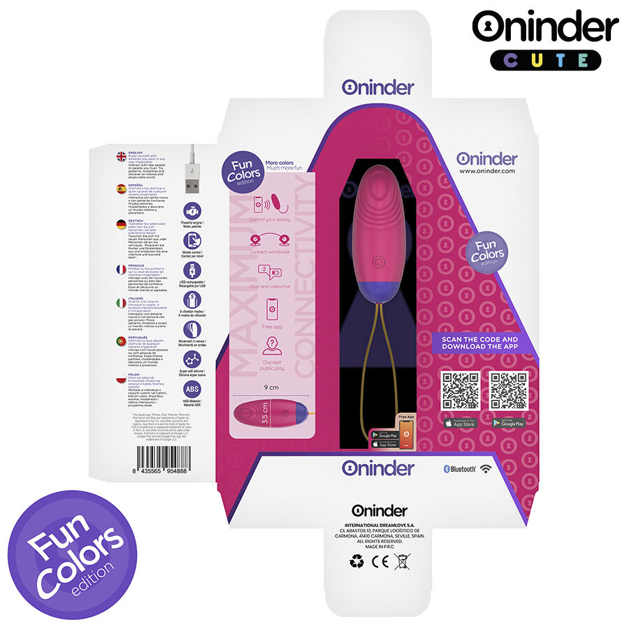 ONINDER CUTE - LOVE PLEASURE VIBRO-WAVE TAPPING SILICONE EGG - FREE GLOBAL APP - Bild 9