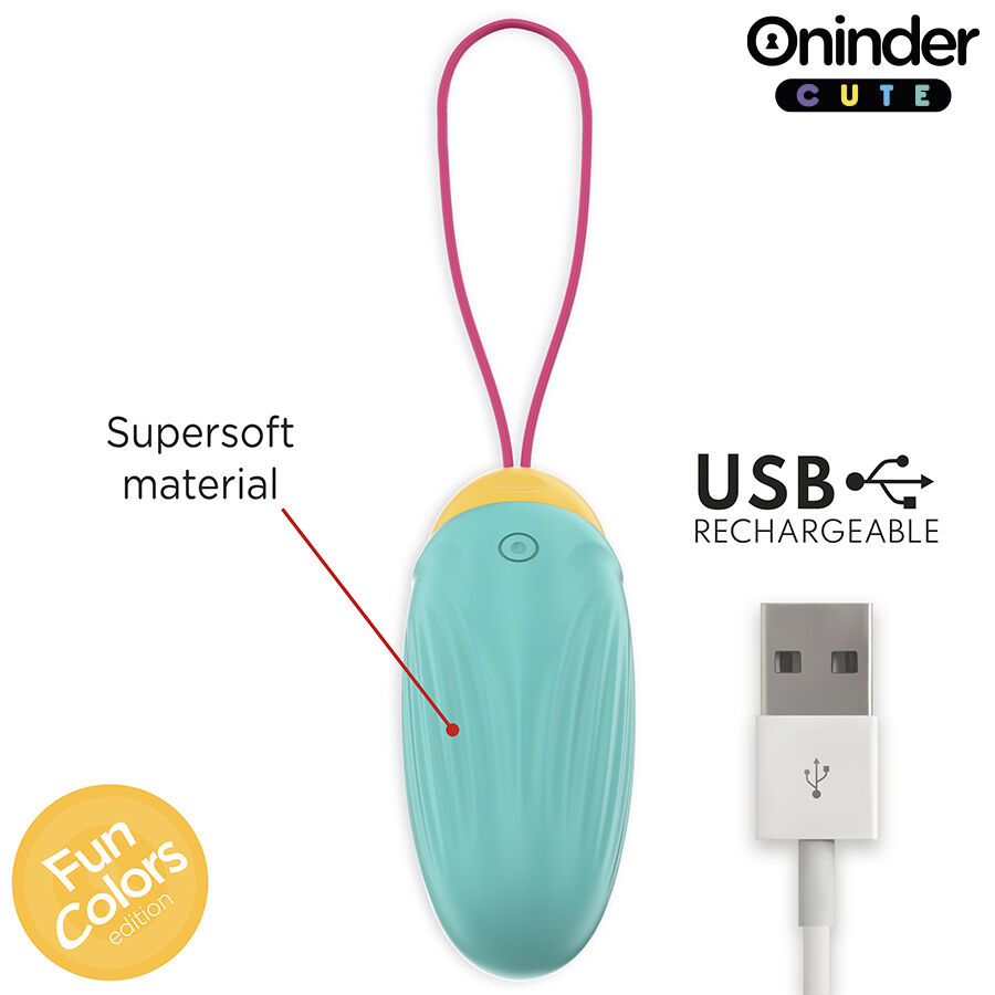 ONINDER CUTE - LOVE PLEASURE VIBRATING EGG - ROTATING SILICONE GEMS - FREE GLOBAL APP - Bild 4