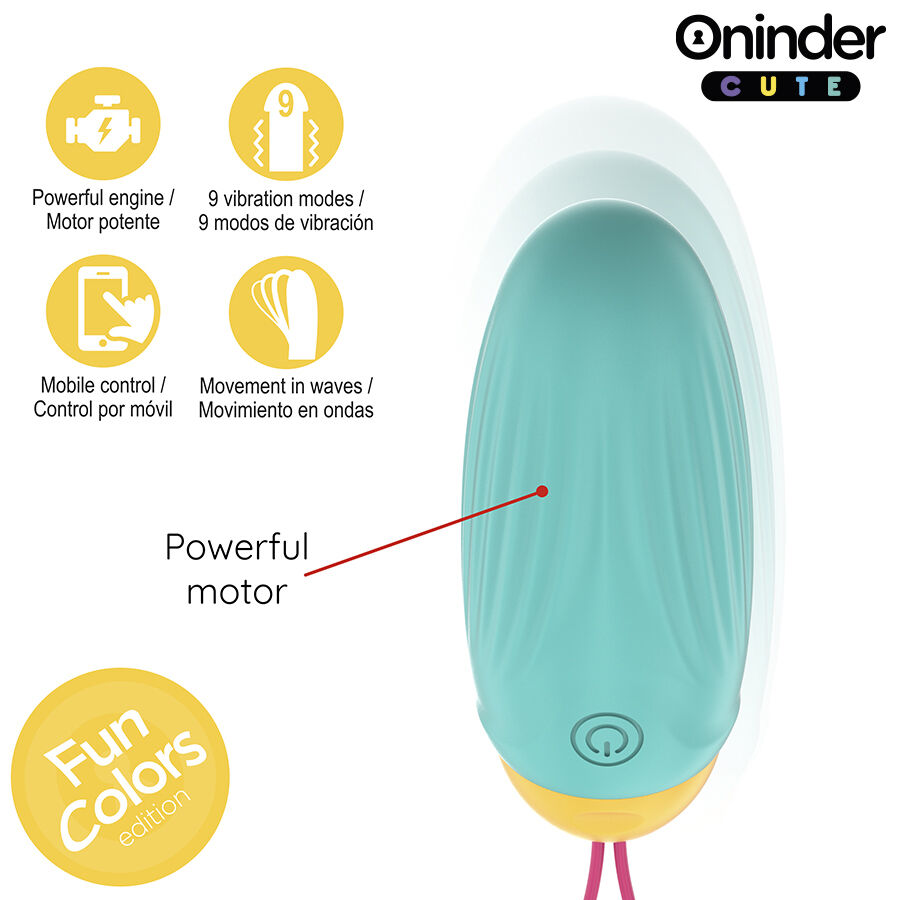 ONINDER CUTE - LOVE PLEASURE VIBRATING EGG - ROTATING SILICONE GEMS - FREE GLOBAL APP - Bild 6