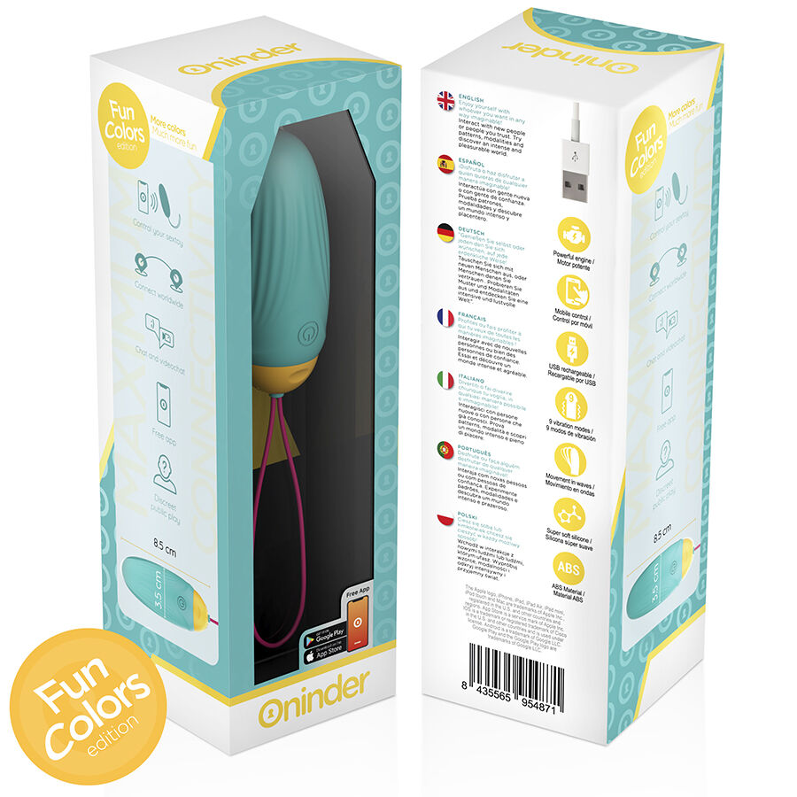 ONINDER CUTE - LOVE PLEASURE VIBRATING EGG - ROTATING SILICONE GEMS - FREE GLOBAL APP - Bild 8