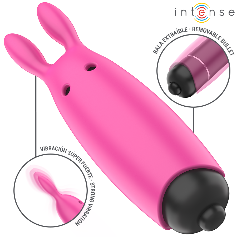 INTENSE - HOPPER PINK VIBRATING BULLET 8.3 X 2.4 CM - Bild 3