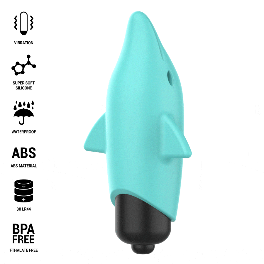 INTENSE - ECHO VIBRATING BULLET DOLPHIN BLUE 8 X 4.7 CM - Bild 7