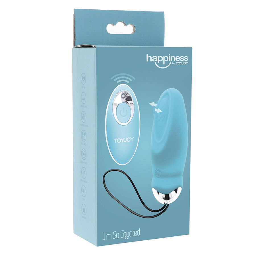 TOYJOY - HAPPINESS I'M SO EGGCITED REMOTE CONTROL VIBRATOR BLUE - Bild 7