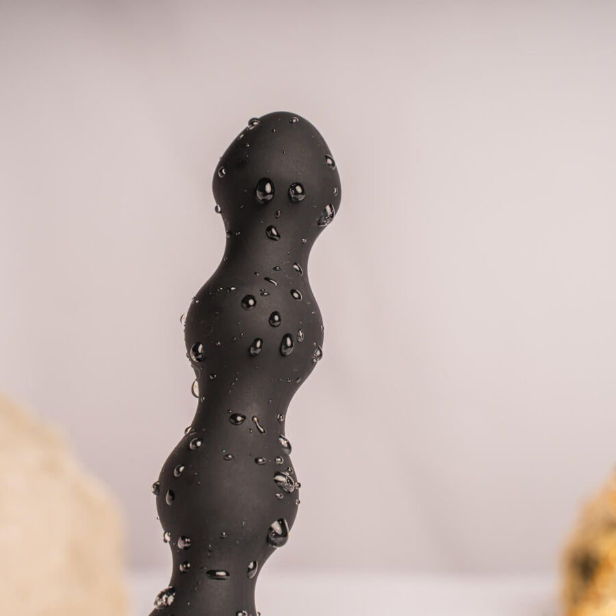 ROCKS- OFF - PETITE SENSATIONS PEARLS ANAL PLUG VIBRATOR BLACK - Bild 7