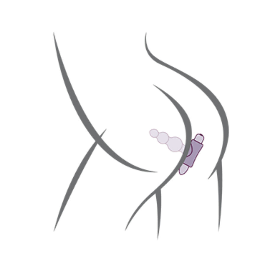 Alternative view of ROCKS- OFF - PETITE SENSATIONS BUBBLES ANAL PLUG VIBRATOR BLACK