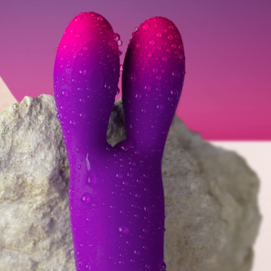 ROCKS- OFF - GLO-GIRL BUNNY PURPLE FLEXIBLE VIBRATOR - Bild 3