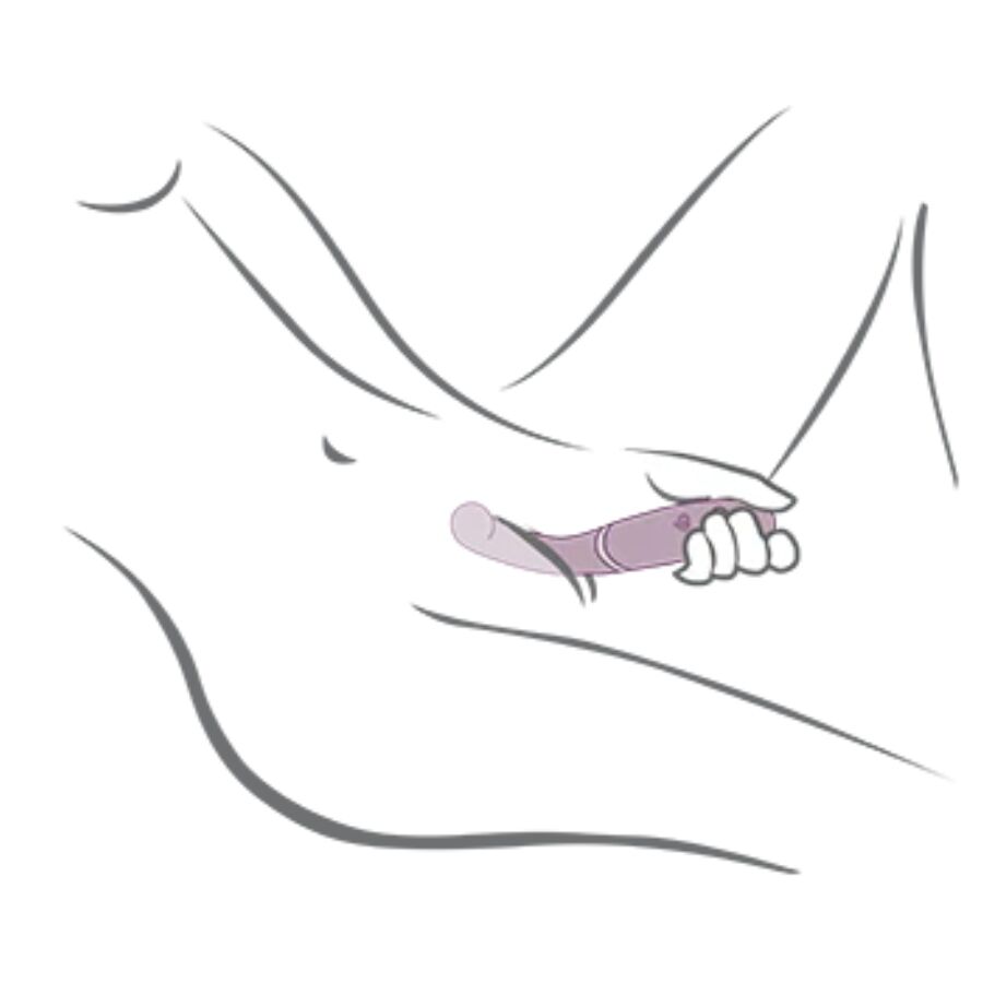 Alternative view of ROCKS-OFF - GEMINI DUAL VIBRATOR G-SPOT CLITORIS STIMULATOR PURPLE