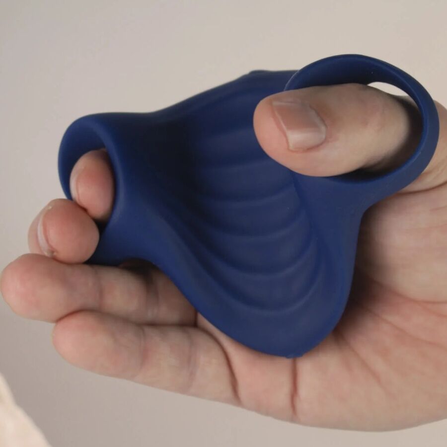 ROCKS- OFF - PALM BLUE FLEXIBLE VIBRATOR MASTURBATOR - Bild 3