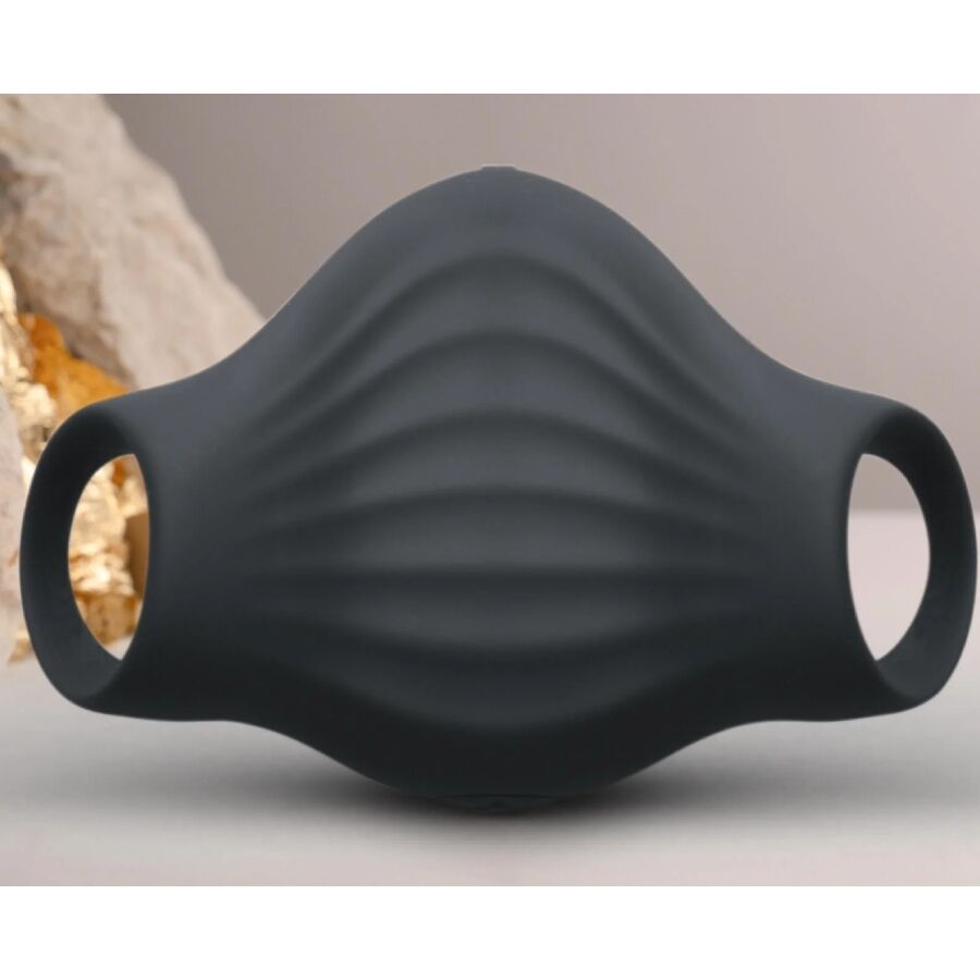 Alternative view of ROCKS- OFF - PALM BLACK FLEXIBLE VIBRATOR MASTURBATOR