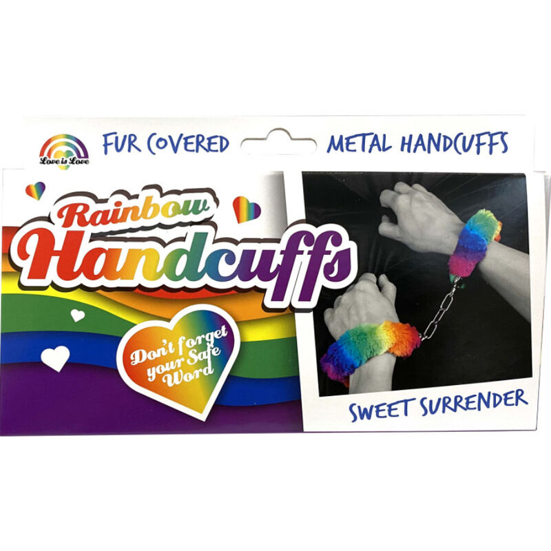 SPENCER & FLEETWOOD - RAINBOW LINED METAL HANDCUFFS - Bild 4