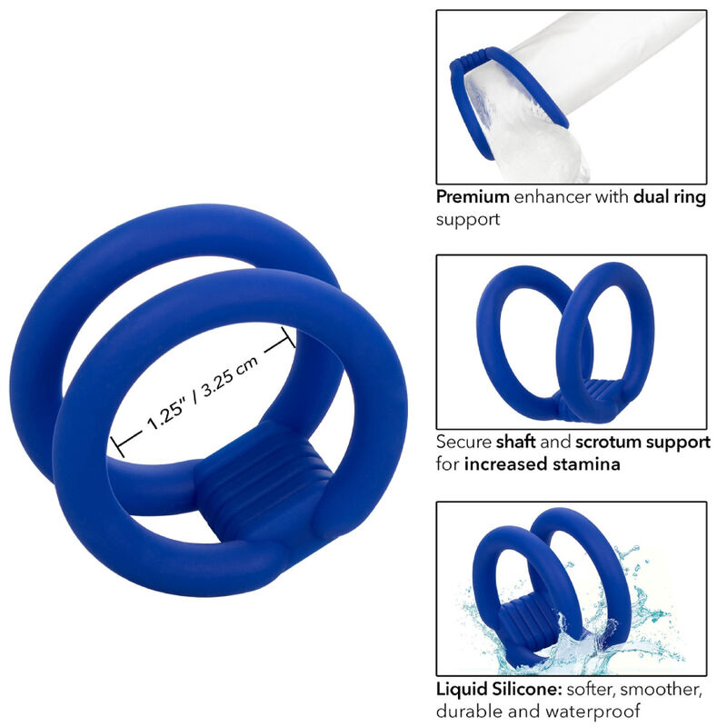 CALEXOTICS - ADMIRAL DUAL COCK CAGE BLUE - Bild 4