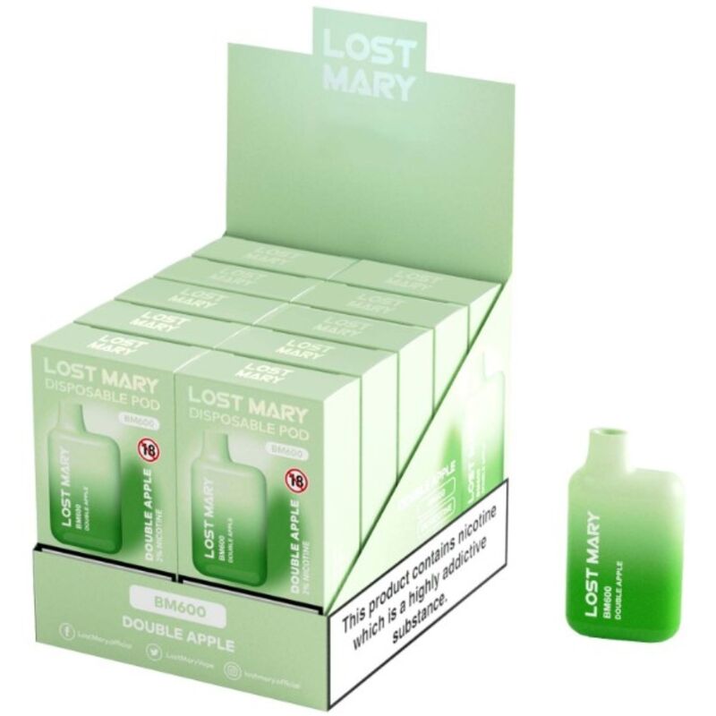 Alternative view of LOST MARY - BM600 NICOTINE VAPER 2% DISPOSABLE DOUBLE APPLE