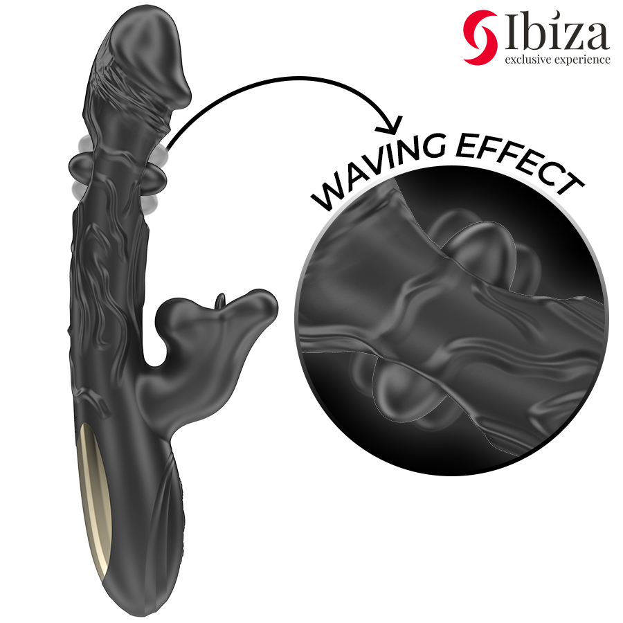 Alternative view of IBIZA - VIBRATOR AND CLITORIS STIMULATOR WITH BITING AND ROTATION EFFECT