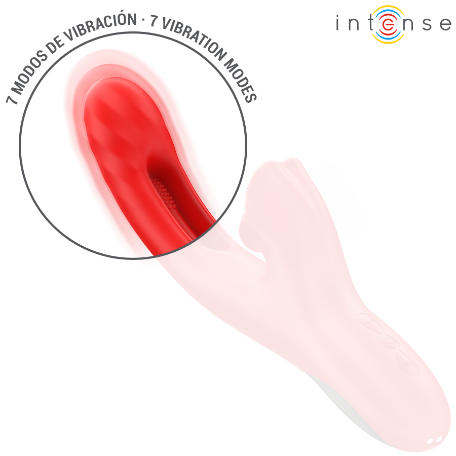 INTENSE - JESSICA MULTIFUNCTION VIBRATOR CLITORIS STIMULATION 24.8 CM RED - Bild 5