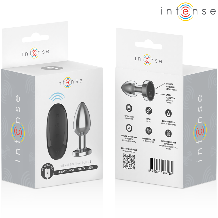 INTENSE - ANAL PLUG 10 VIBRATIONS METAL WITH REMOTE CONTROL S - Bild 7