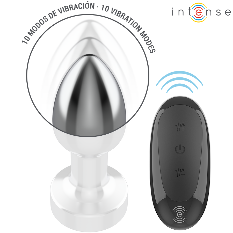 INTENSE - ANAL PLUG 10 VIBRATIONS METAL WITH REMOTE CONTROL S - Bild 3